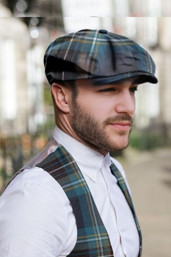 8 quarter tartan cap