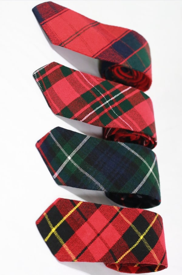 Tartan Narrow Neck Tie