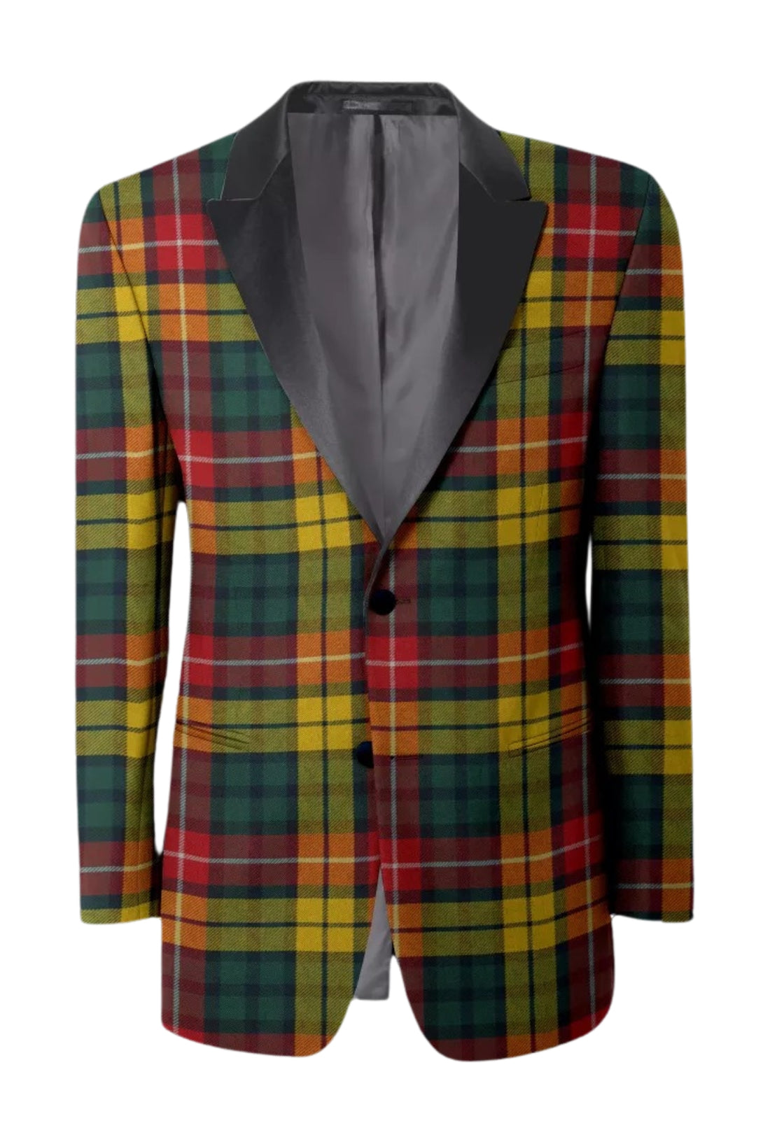 Single Breasted Tartan Dinner Jacket