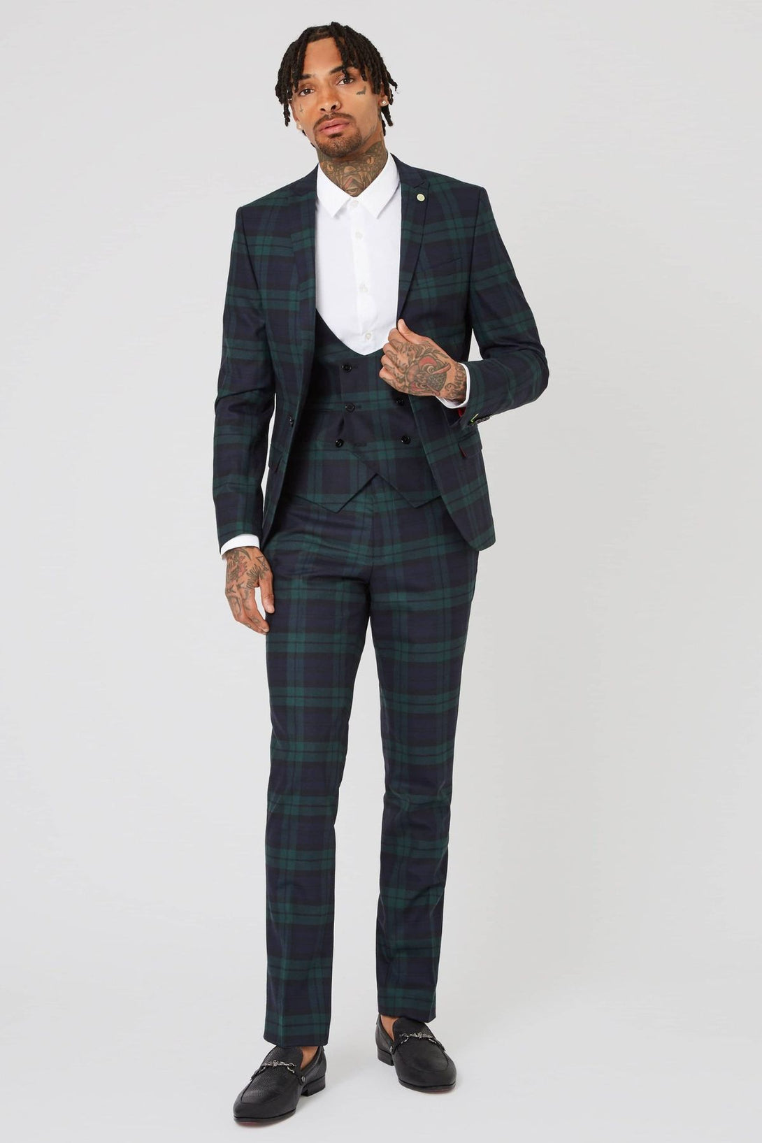 Skinny Fit Tartan Suit