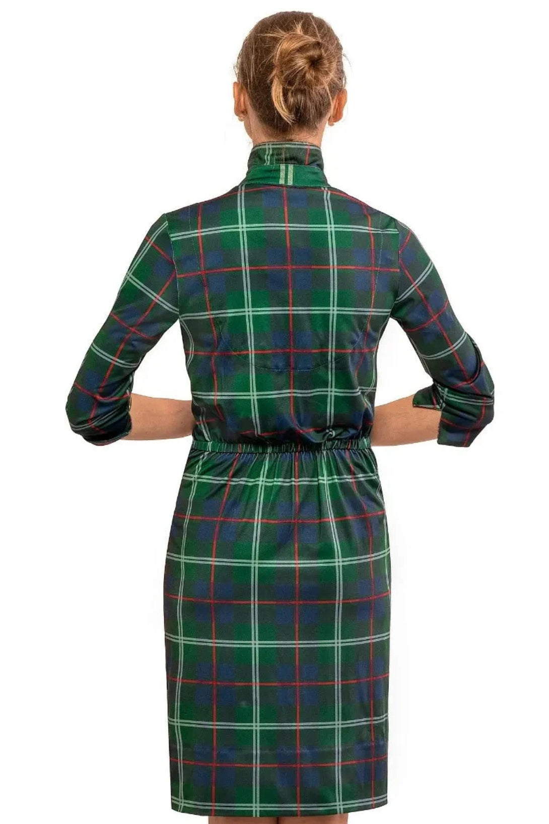 Tartan Scott Twist & Shout Dress - Back side