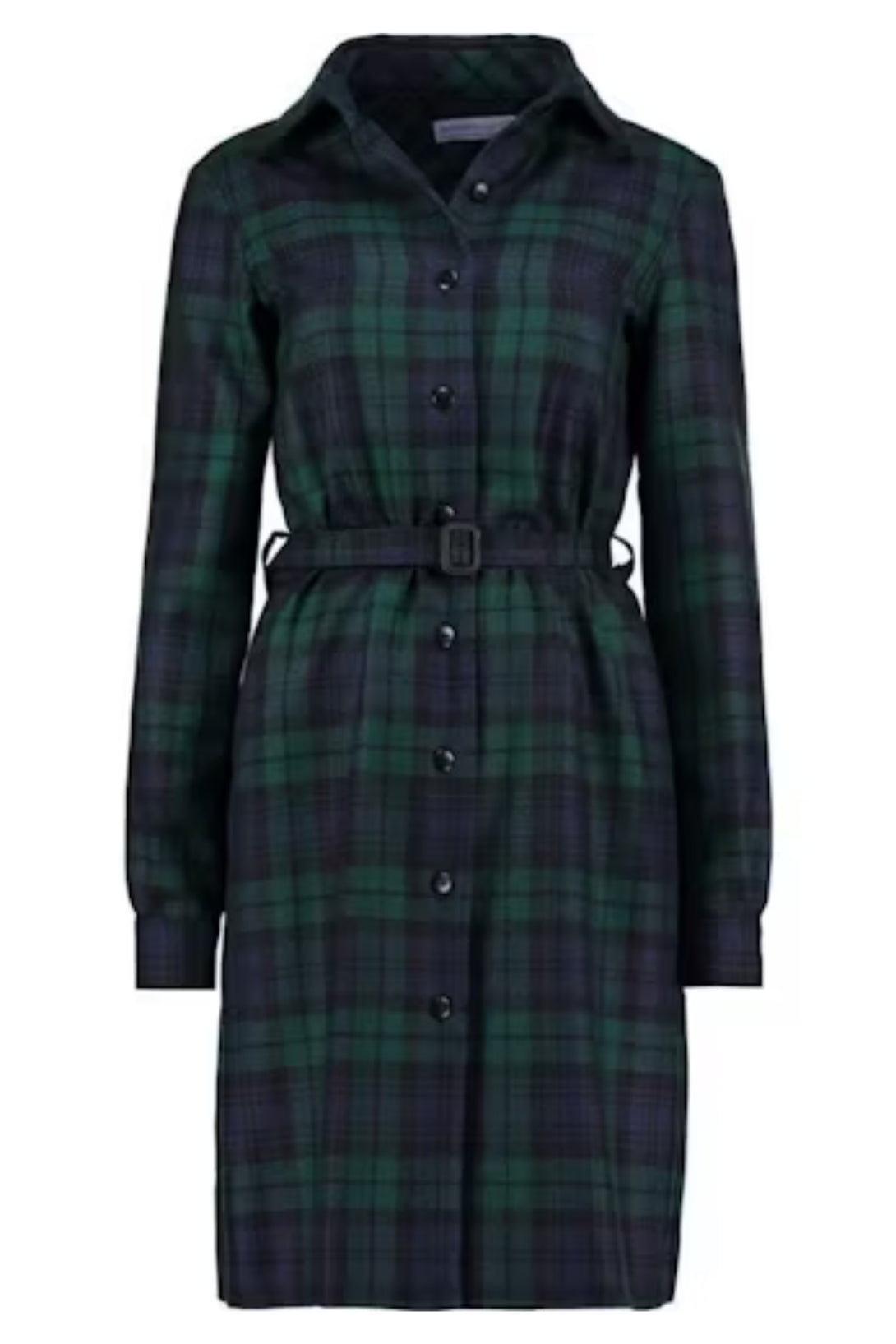 Tartan Shirt Dress - front