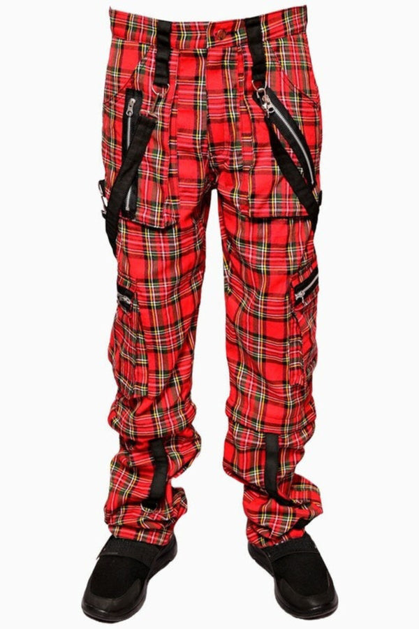 Unisex Gothic Plaid Punk Pant