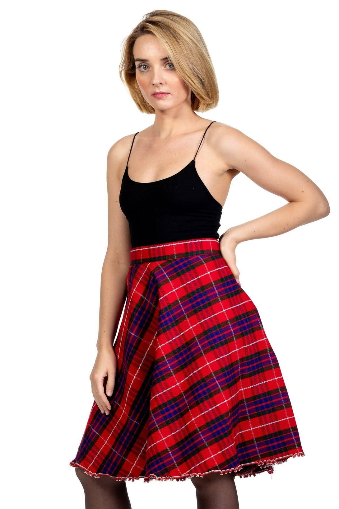 Stylish Plaid A-Line Skirt