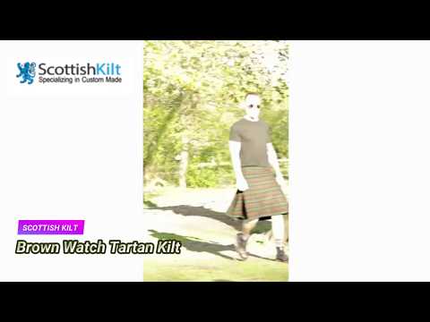 Brown Watch Tartan Kilt - video