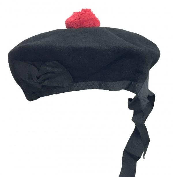 Plain Balmoral Hat with Pompom-Scottish Highland Hat