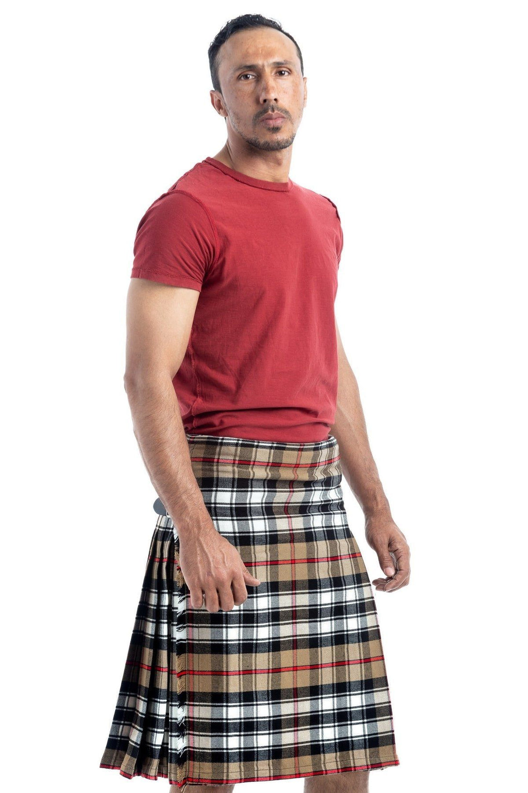 Thomson Camel Tartan Kilt - Left