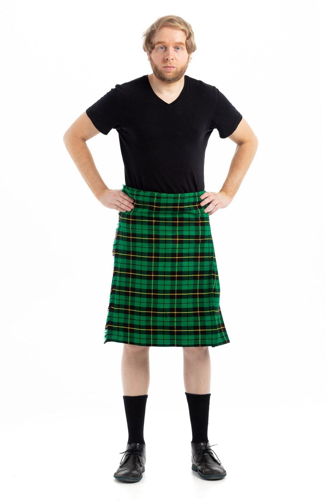 Clan Wallace Hunting Tartan Kilt - Front view