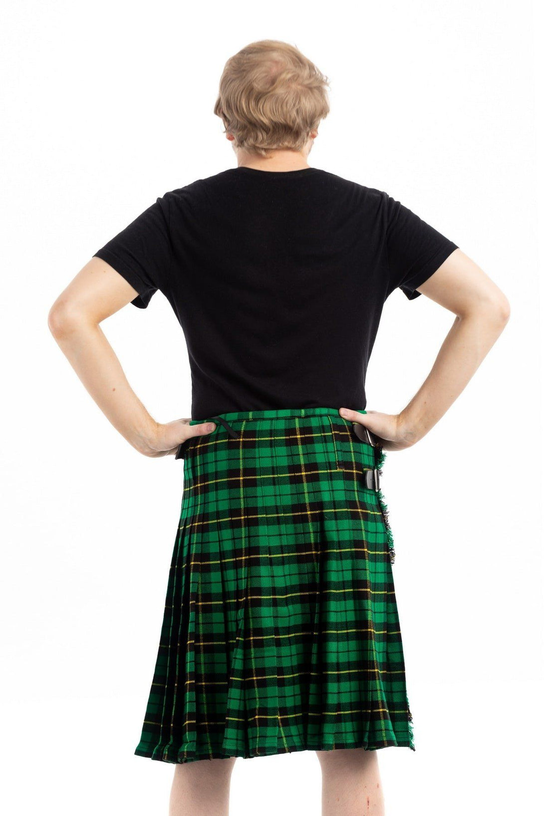 Wallace Hunting Tartan Kilt - Back side view